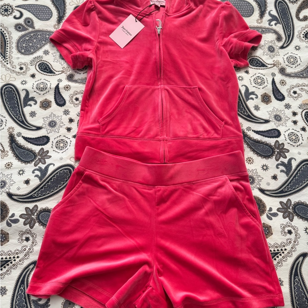 Juicy Couture Pink Zip-Up tracksuits sizeM